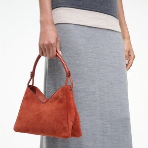 STAUD Suede Valerie Bag - Auburn - Price Firm